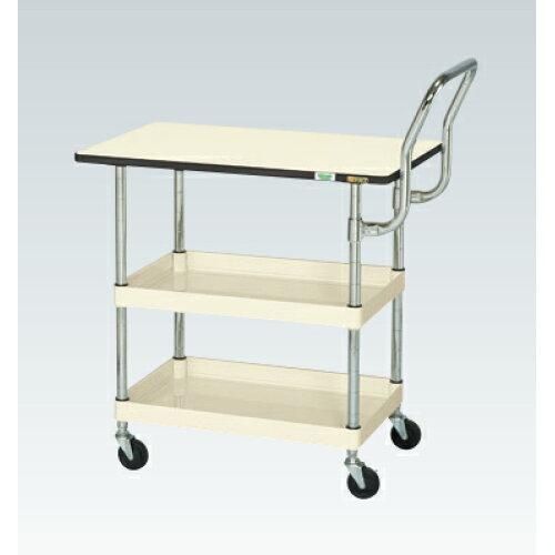 サカエ CSパールワゴン軽量 天板付 ハイタイプ取手 パールホワイト CSP- 2229029