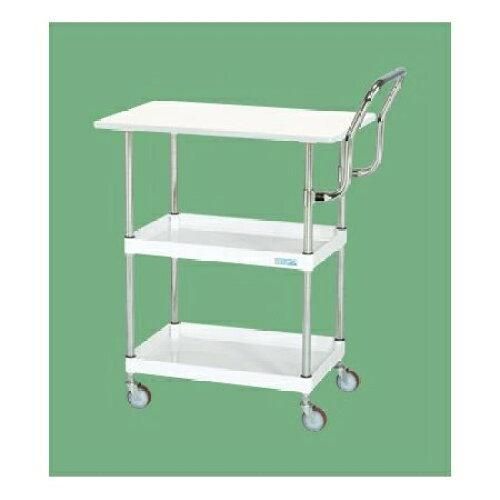 サカエ CSパールワゴン軽量 天板付 ハイタイプ取手 アイボリー CSP 2229023