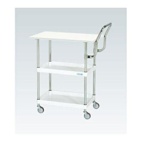 サカエ CSパールワゴン軽量 天板付 ハイタイプ取手 アイボリー CSP 2229022