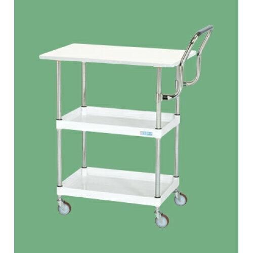 サカエ CSパールワゴン軽量 天板付 ハイタイプ取手 グリーン CSP 2229021