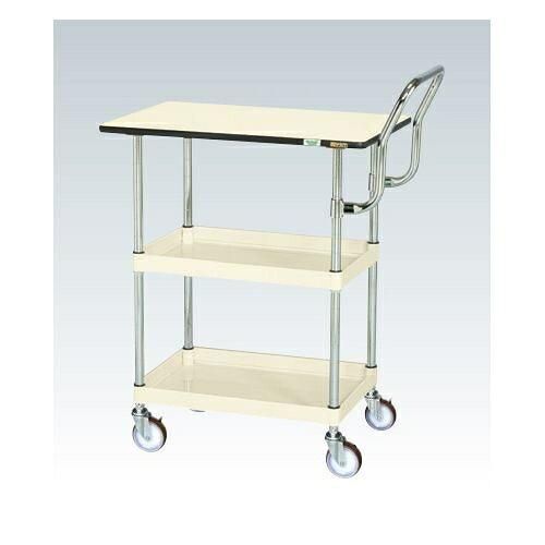 サカエ CSパールワゴン軽量 天板付 ハイタイプ取手 パールホワイト CSP 2229019