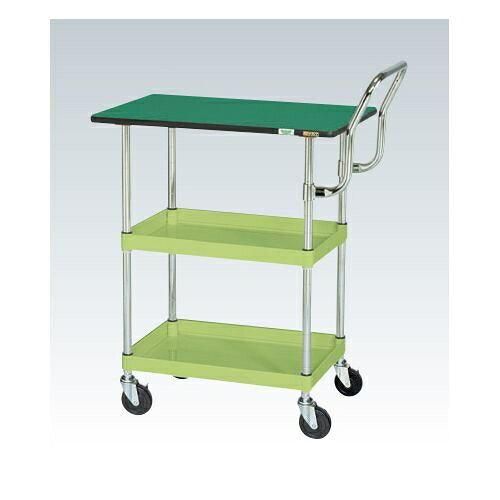 サカエ CSパールワゴン軽量 天板付 ハイタイプ取手 アイボリー CSP- 2229017