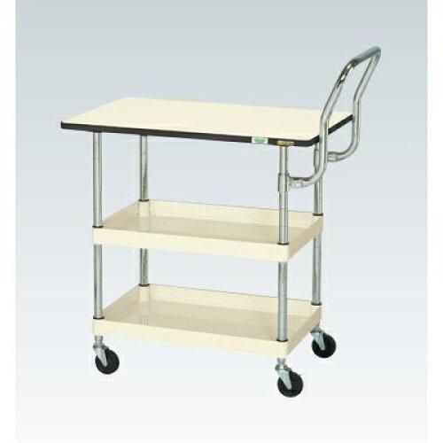 サカエ CSパールワゴン軽量 天板付 ハイタイプ取手 パールホワイト CSP 2229011