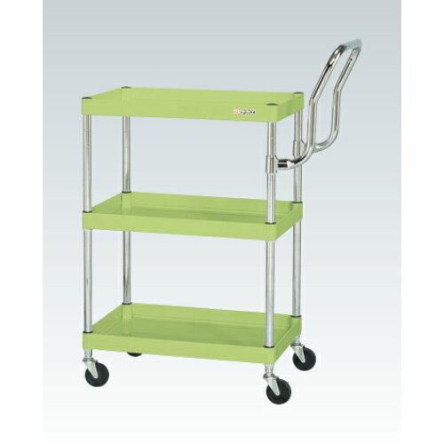 サカエ CSパールワゴン軽量 ハイタイプ取手 グリーン CSP- 2229002