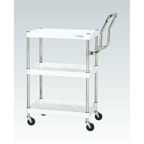 サカエ CSパールワゴン軽量 ハイタイプ取手 パールホワイト CSP 2229000