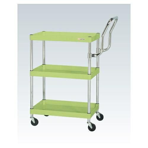 サカエ CSパールワゴン軽量 ハイタイプ取手 グリーン CSP-7583 LHT 2228998