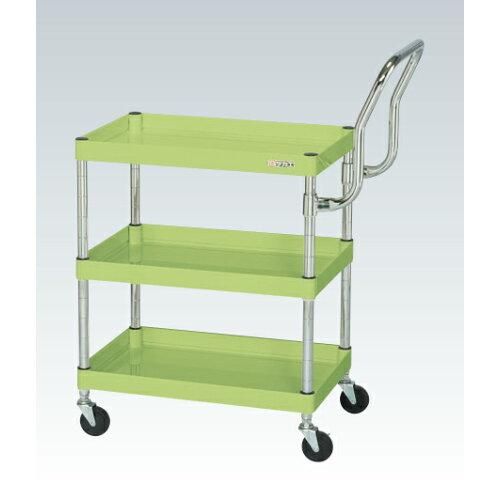 サカエ CSパールワゴン軽量 ハイタイプ取手 グリーン CSP 6073 LHT 2228959