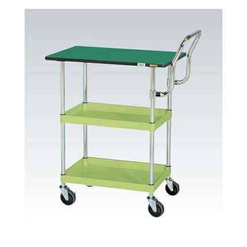 5営業日で発送 サカエ CSパールワゴン中量 天板付 ハイタイプ取手 グリーン CSP-9082TEHTNU 2229972