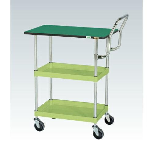 5営業日で発送 サカエ CSパールワゴン中量 天板付 ハイタイプ取手 グリーン CSP-9072TEHTNU 2229971