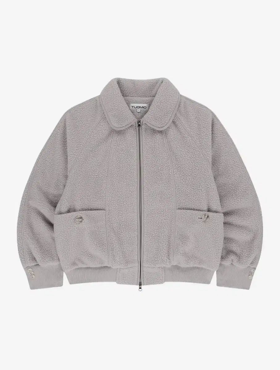 뚜오미오 オーバーサイズ フリース ブルゾン ライト グレー size 1