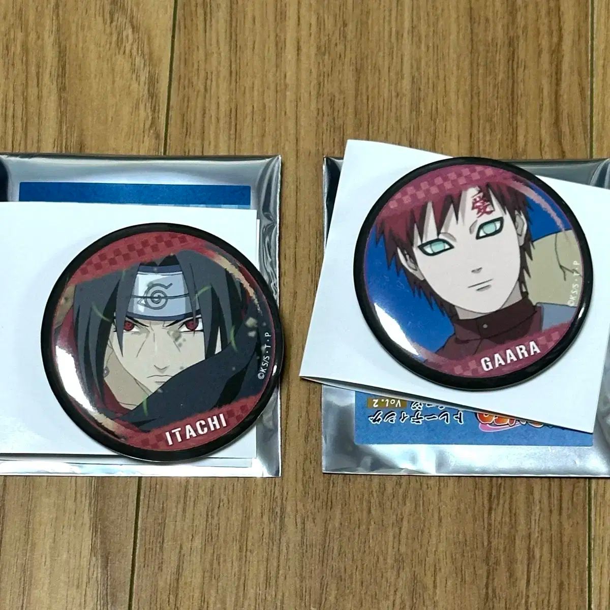 NARUTO 我愛羅（NARUTO） 缶バッジ 2個セット ナルト 缶バッジ 2個セット