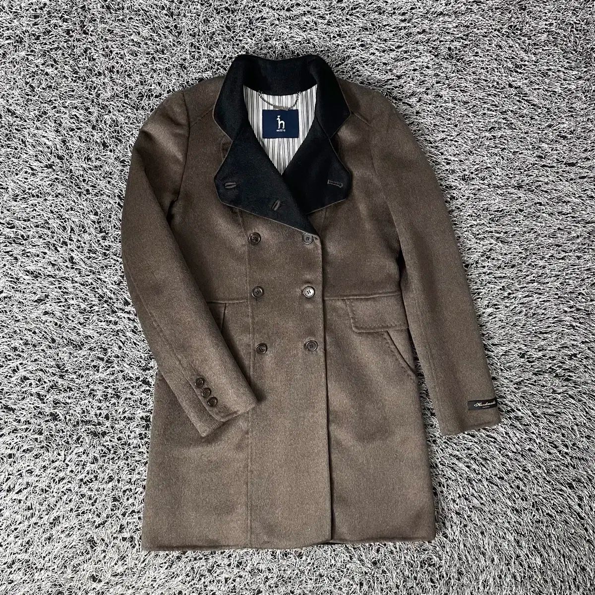 HAZZYS ヘジス レディース カシミアブレンド ウール ハンドメイド コート