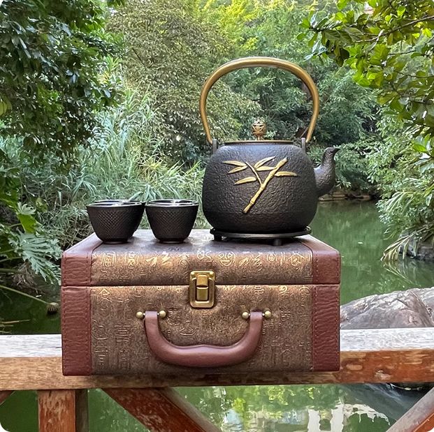 鉄瓶セット 和風鋳鉄急須 手作り湯沸かしポット 家居飾り レトロ茶器セット1 2 L