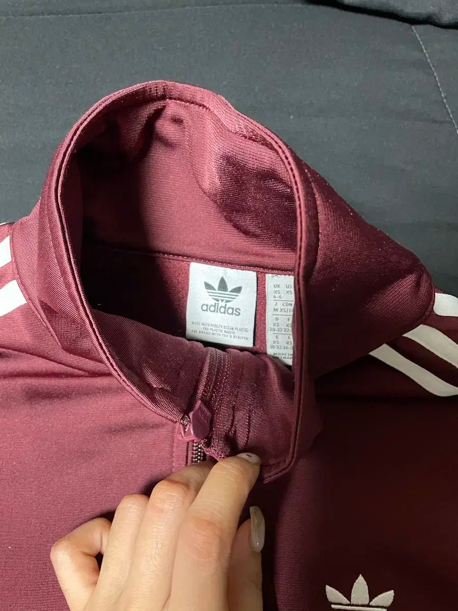 アディダス アディ クラシック ファイヤーバード トラック ジャケット バーガンディ XSサイズ