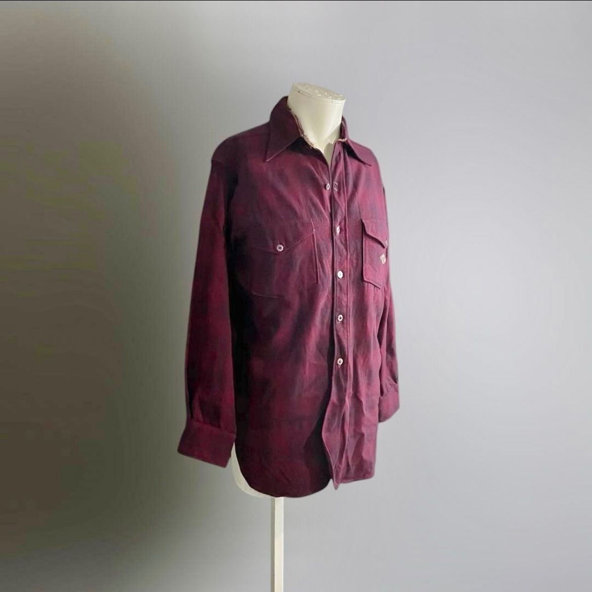 USA 40 s シャドーチェック アメリカ シャツ ヴィンテージ フランネル