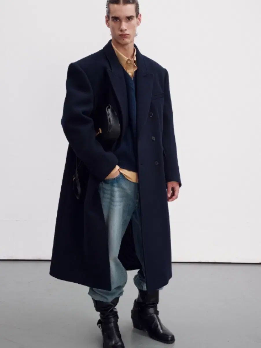 RECTO ローバーフェルト コート ネイビー M サイズ