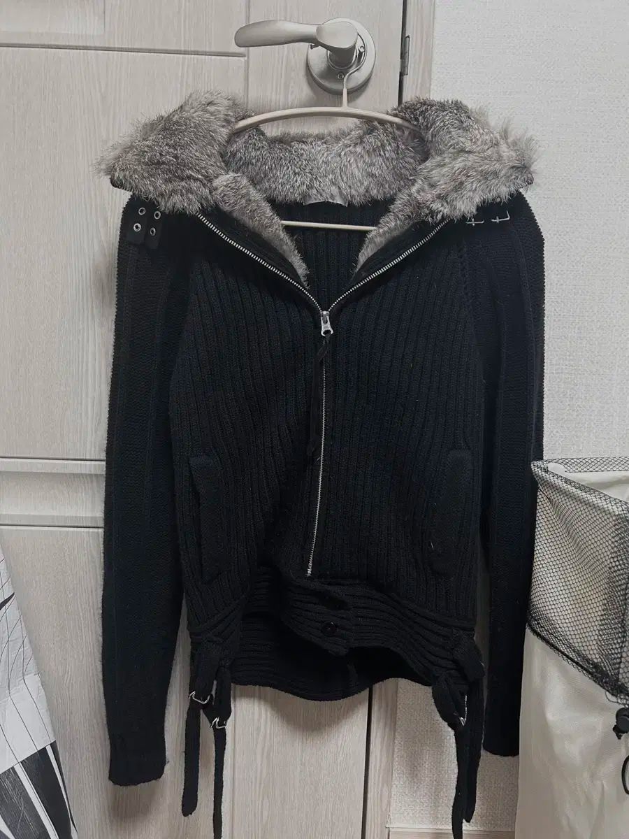 タイト ファー ニットジップアップ パウニング レイヤールーム ショップ502