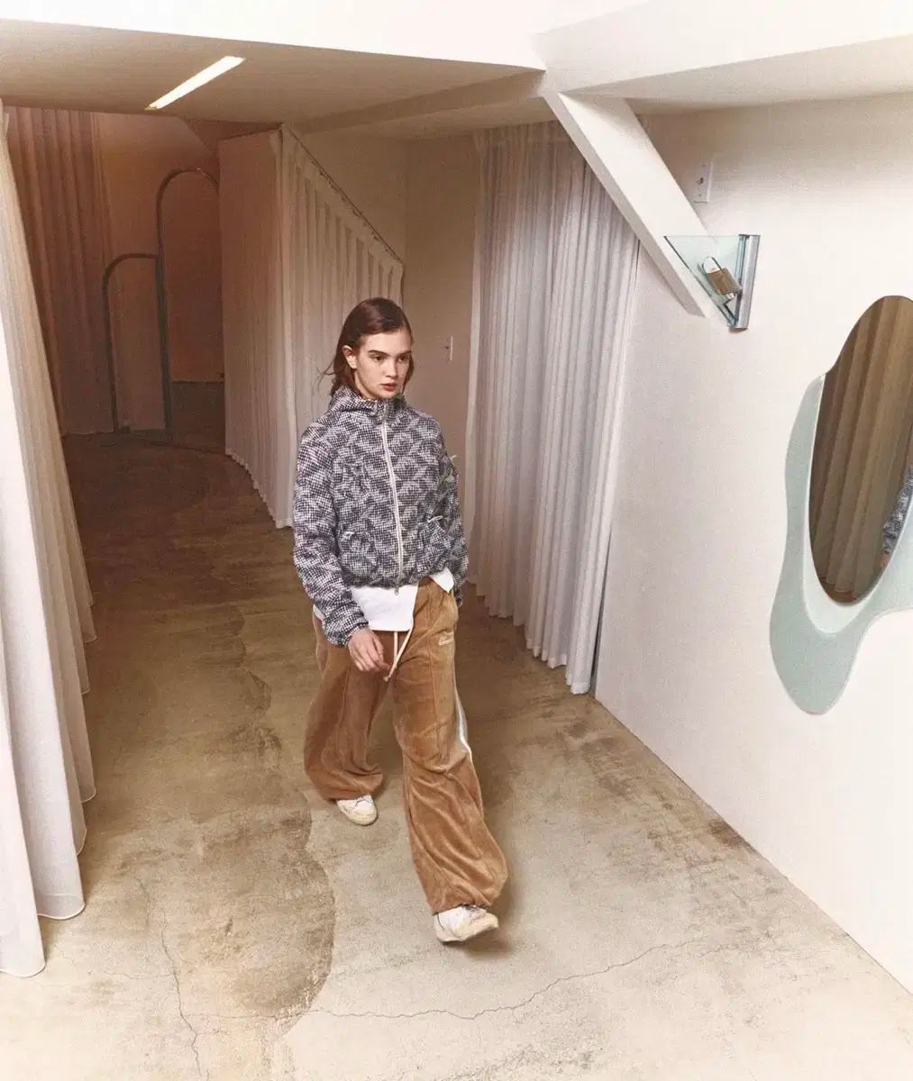 ロレイルズ ジャカード パータン CHECK ウィンドブレーカー