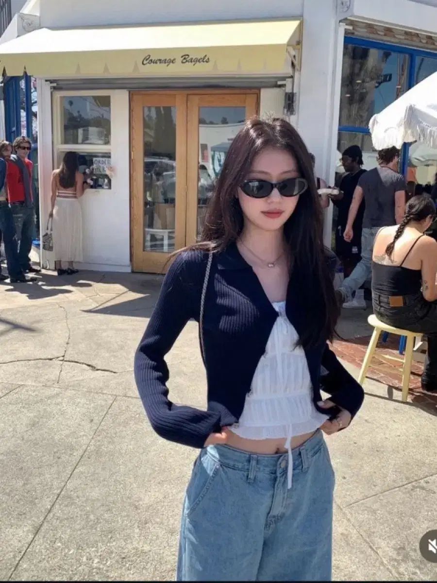 ルプレイン ルカーディガン ネイビー leカーディガン