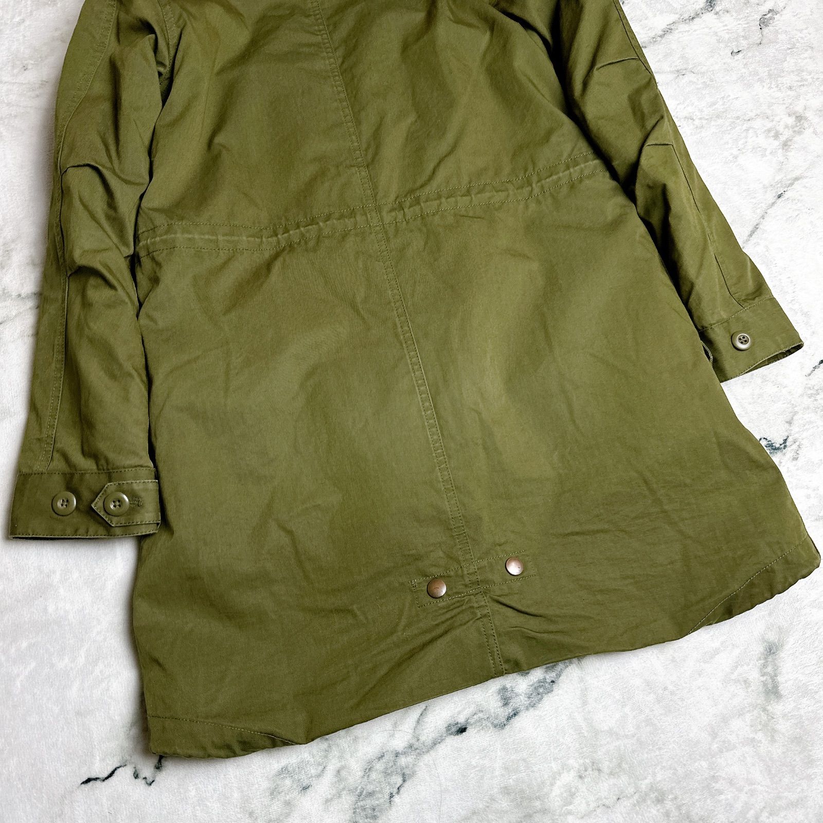 美品✨FRED PERRY モッズコート　キルティング　カーキ　ラクーンファー FRED PERRY フレッドペリー 3way モッズコート 本体＋ライナーの2枚