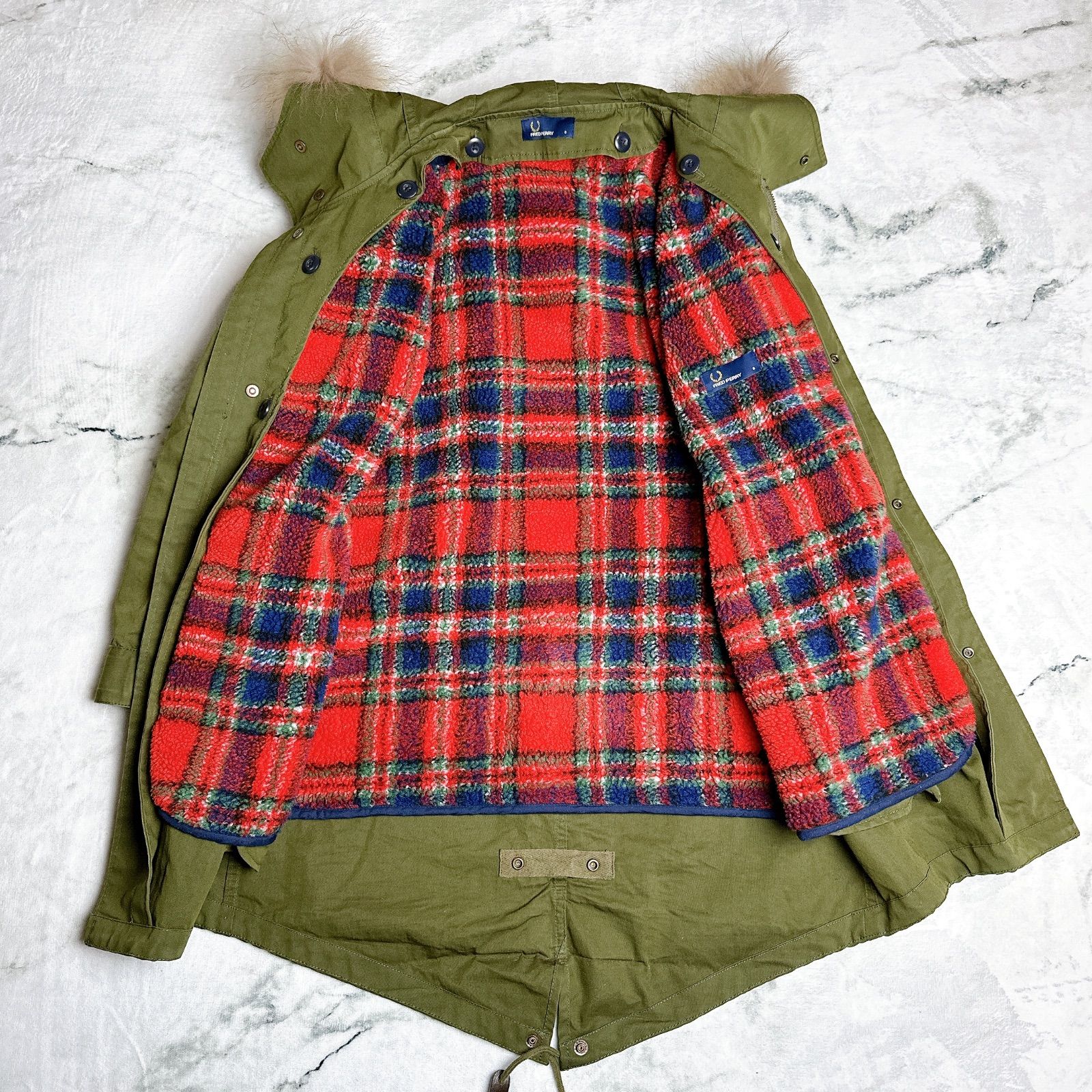 FRED PERRY フレッドペリー 3way モッズコート 本体＋ライナーの2枚