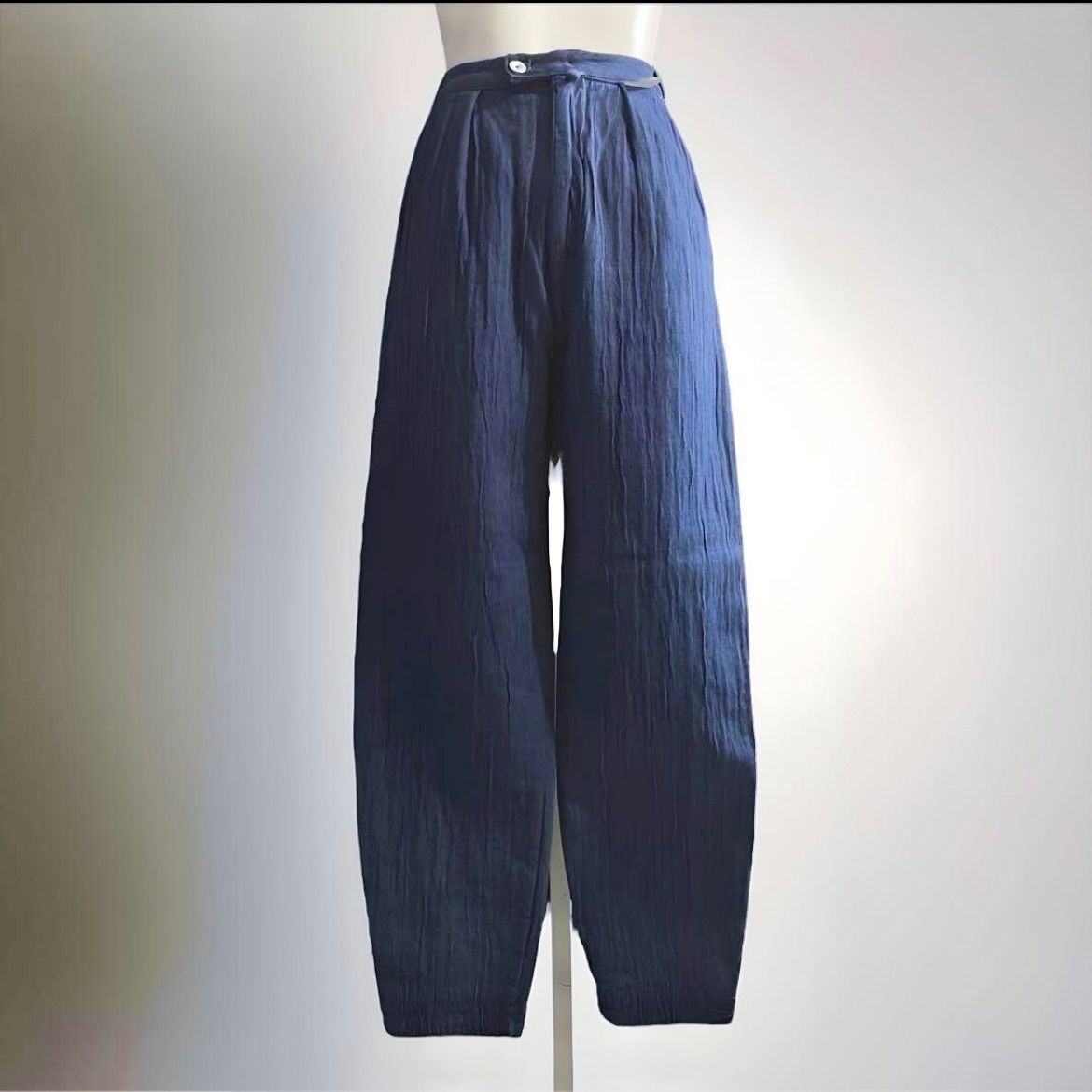 イタリア製 ヴィンテージ デニム パンツ ジーンズ プリーツ ヨーロッパ