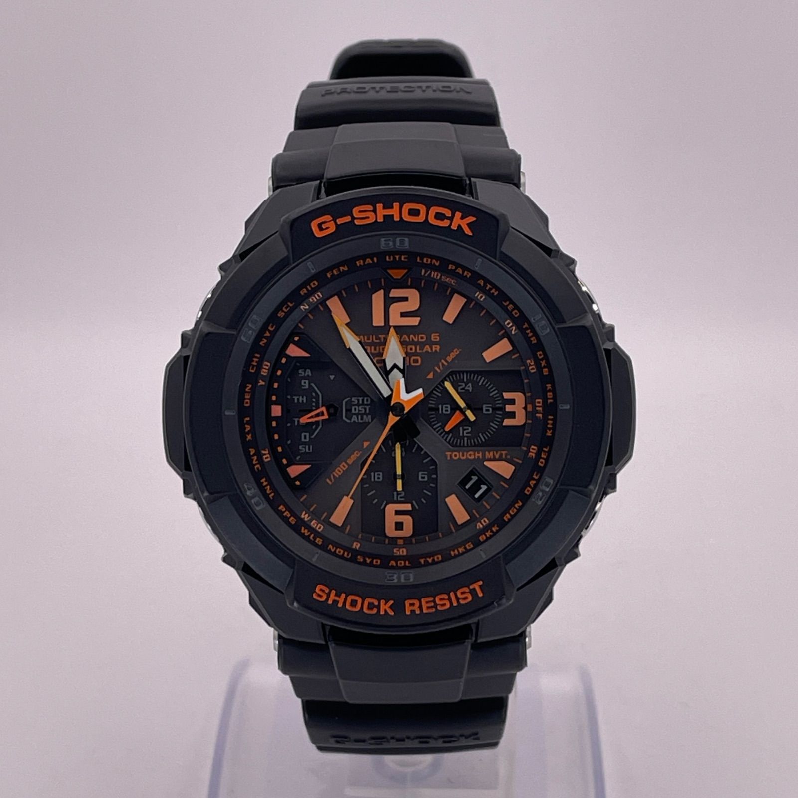 T 736 正常稼動 CASIO カシオ 電波ソーラー G SHOCK MASTER OF AIR SKY COCKPIT スカイコックピット GW 3000 B 1 AJF 時計 メンズ ユニセックス