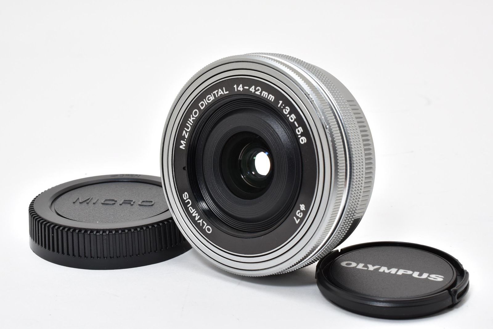 世界最薄 M.ZUIKO DIGITAL 14-42mm F3.5-5.6 EZ パンケーキ 電動ズーム 動画撮影 標準レンズ OLYMPUS