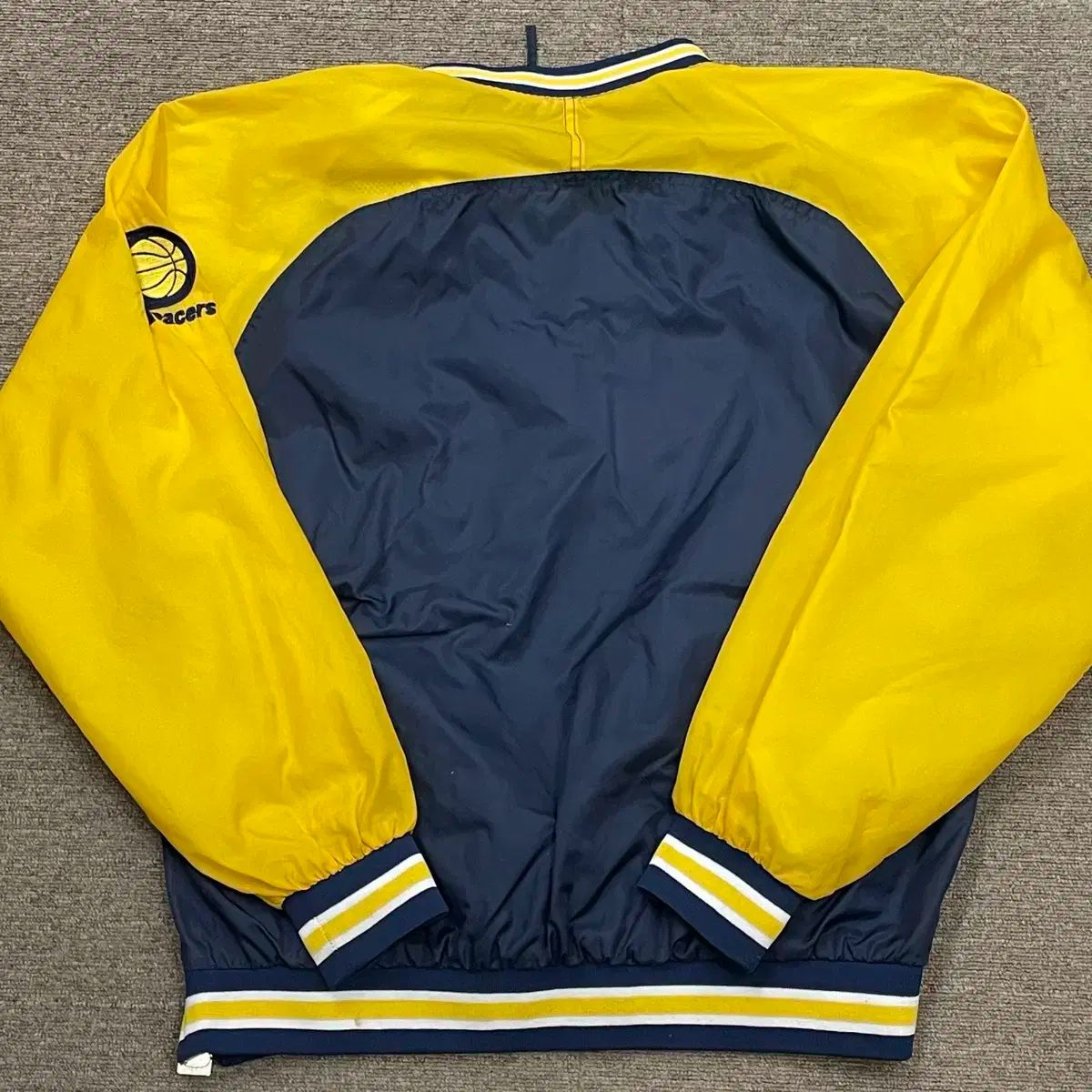 2000年初頭NBA インディアナペイサーズウォームアップジャージ L) NBA PACERS ペイサーズ チーム ウォームアップ ジャケット