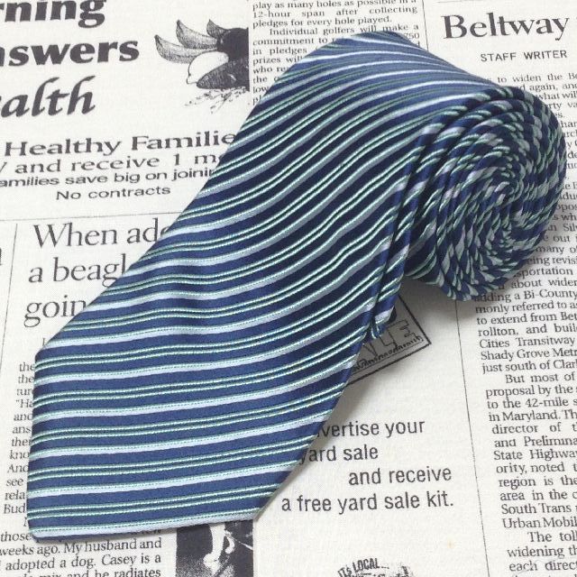 シャルべ Charvet Place Vendome 微光沢 ネクタイ フランス製 シルク 斜めストライプ レジメンタル ミックス G-006738 ゆうパケット