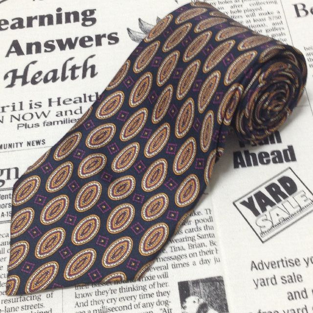 クリスチャンディオール Christian Dior 微光沢 ネクタイ イタリア製 シルク パターン柄 ミックス G-006746 ゆうパケット