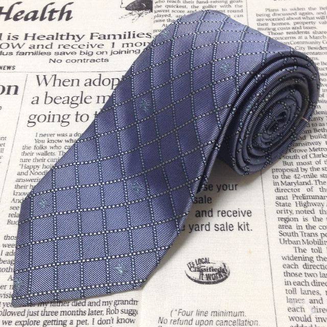 バーバリー Burberry 微光沢 ネクタイ イタリア製 シルク 格子柄 ミックス G 006749 ゆうパケット