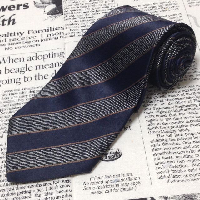 ジョルジオアルマーニ GIORGIO ARMANI 微光沢 ネクタイ イタリア製 シルク 斜めストライプ レジメンタル ミックス G-006753 ゆうパケット