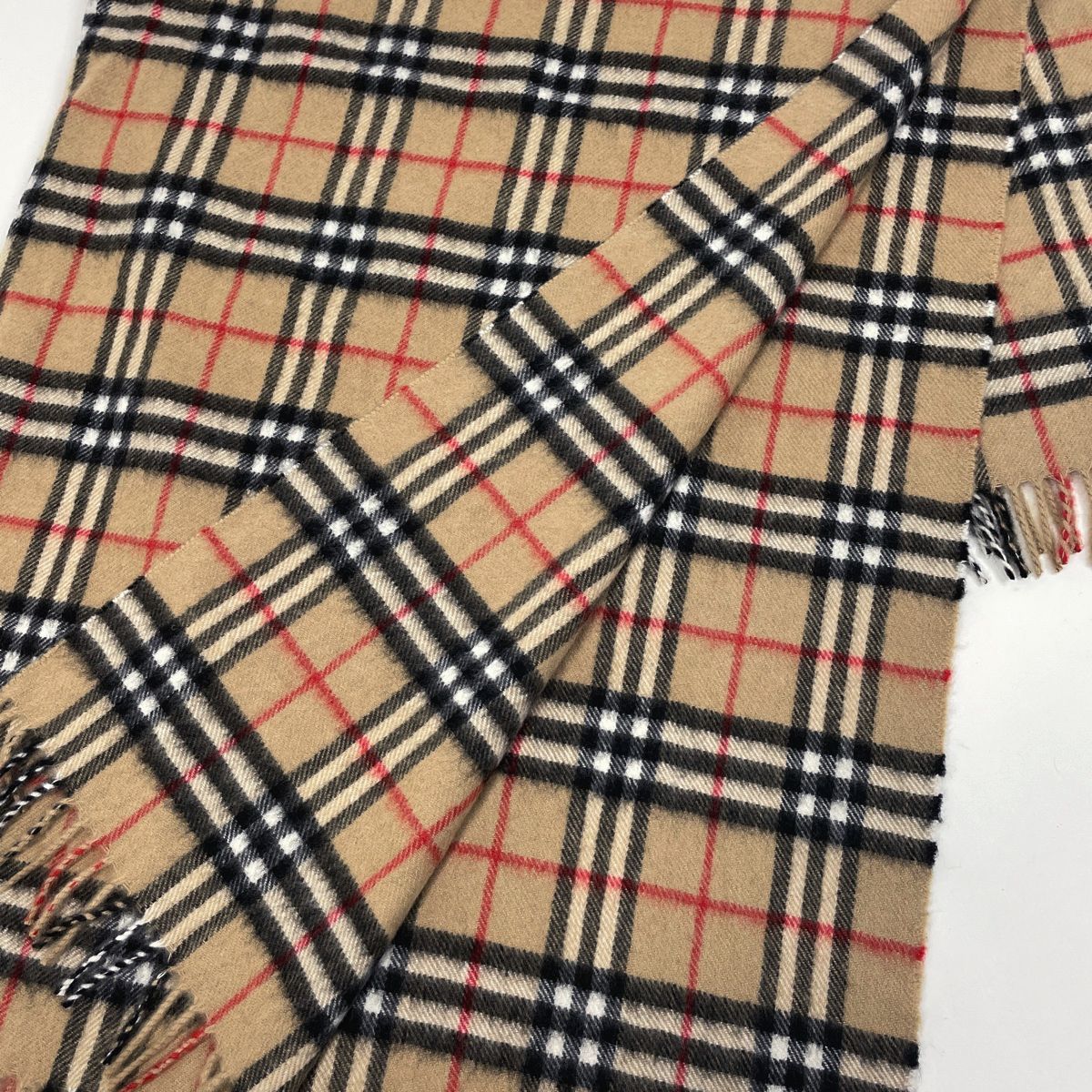バーバリー BURBERRY チェック柄 カシミア ブランケット ストール マフラー カシミヤ ベージュ ブラック レッド レディース