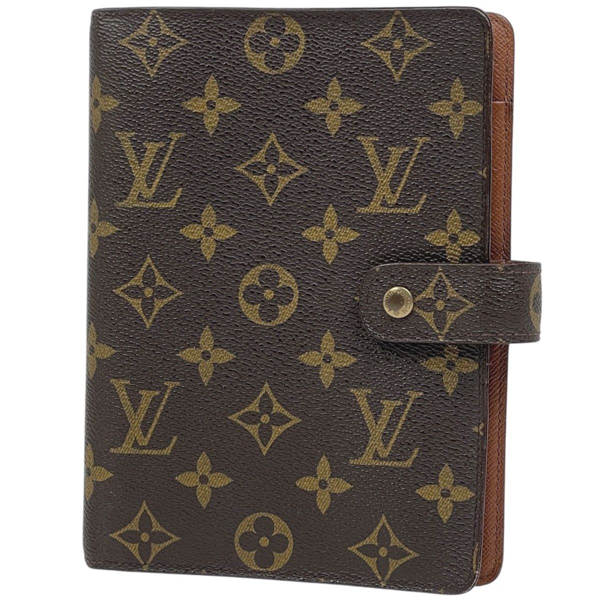 ルイ ヴィトン Louis Vuitton アジェンダ MM 手帳カバー ビジネス 手帳 ブックカバー モノグラム ブラウン R20004 レディース