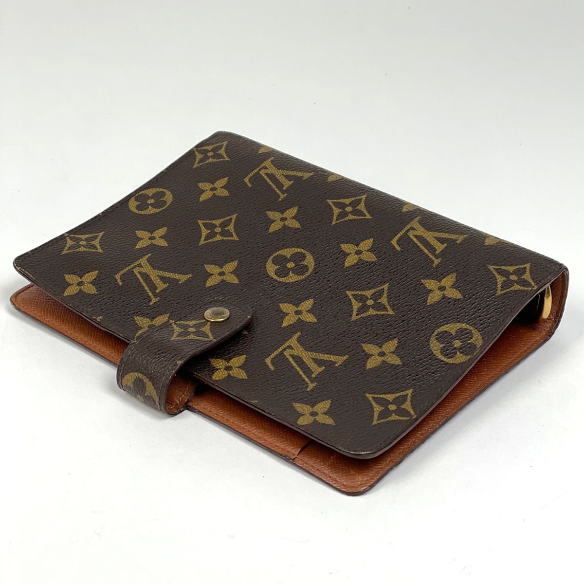 ルイ ヴィトン Louis Vuitton アジェンダ MM 手帳カバー ビジネス 手帳 ブックカバー モノグラム ブラウン R20004 レディース