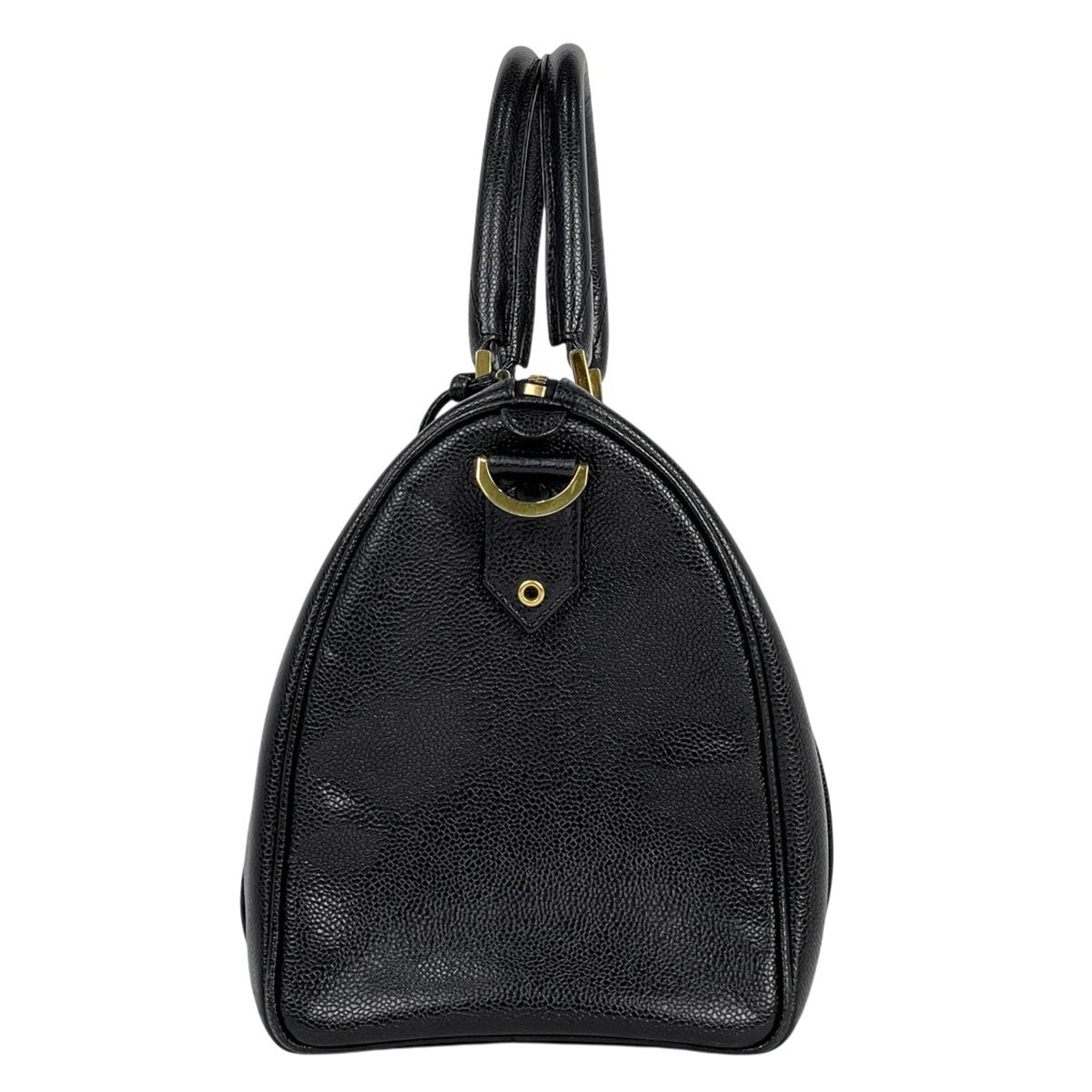 シャネル CHANEL ココマーク ハンドバッグ 2WAY ショルダーバッグ ミニボストン ハンドバッグ キャビアスキン ブラック レディース