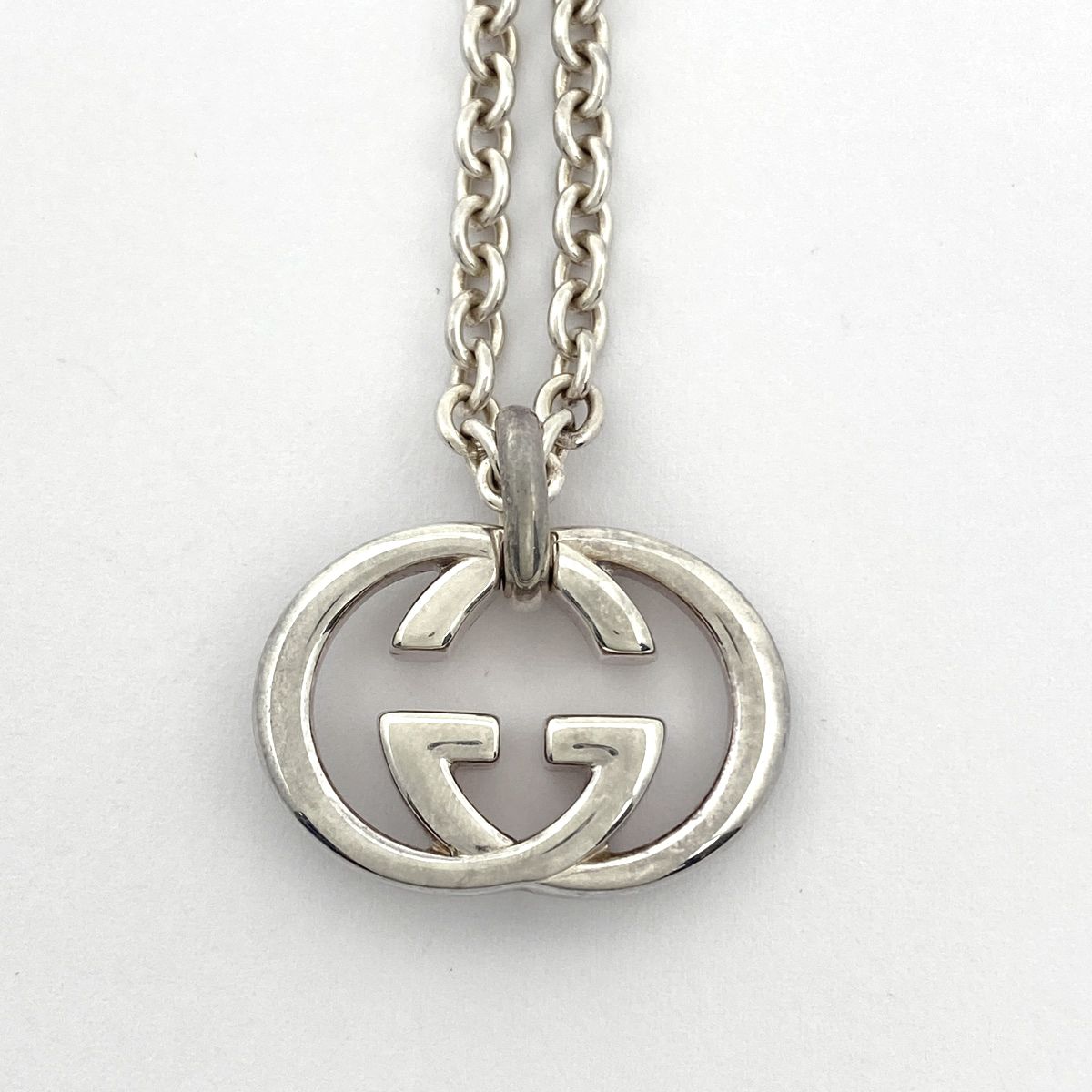 グッチ GUCCI GGロゴ ネックレス インターロッキングG シルバー925 シルバー レディース
