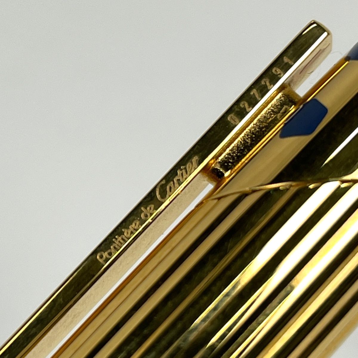 カルティエ CARTIER パンテール ドゥ カルティエ ボールペン トリニティ 筆記用具 ボールペン メタル ブルー ゴールド レディース WWW_OPDRERGINERDOGAN_COM