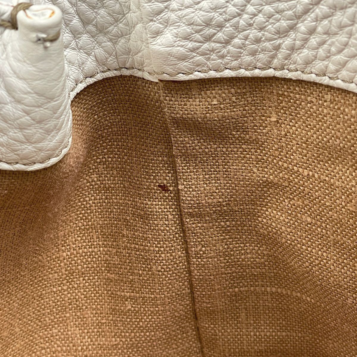 良心的な フェンディ FENDI セレリア ミニリンダ ハンドバッグ ステッチ 手提げ ハンドバッグ レザー ホワイト 8BR486 レディース 送料無料。