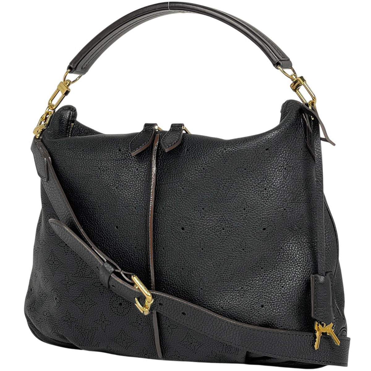 ルイ ヴィトン Louis Vuitton セレネMM 2WAY ショルダーバッグ ハンドバッグ モノグラムマヒナ ノワール ブラック M94314 レディース