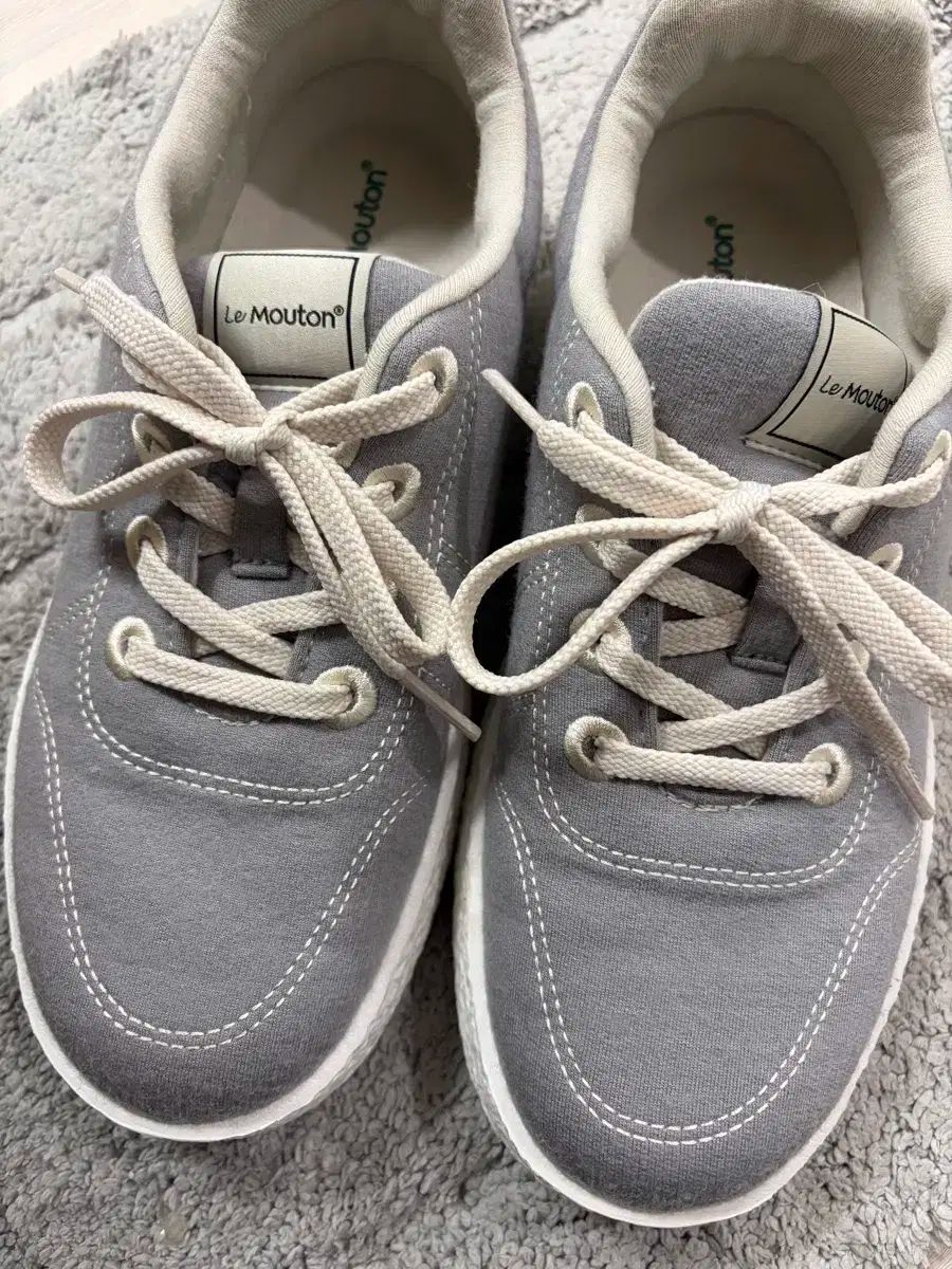 ルムトン メイト メリノウール スニーカー 245 グレー