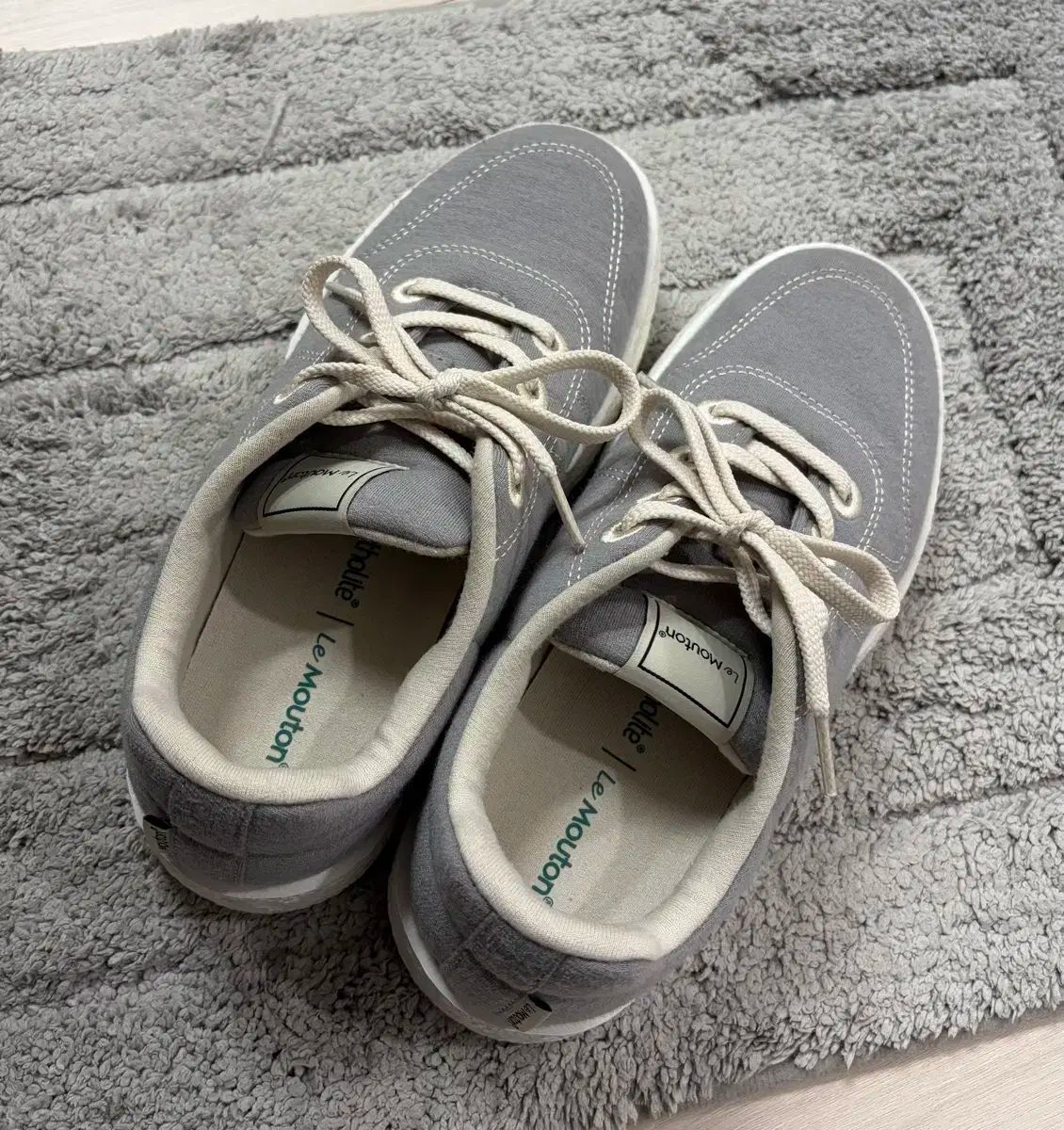 ルムトン メイト メリノウール スニーカー 245 グレー