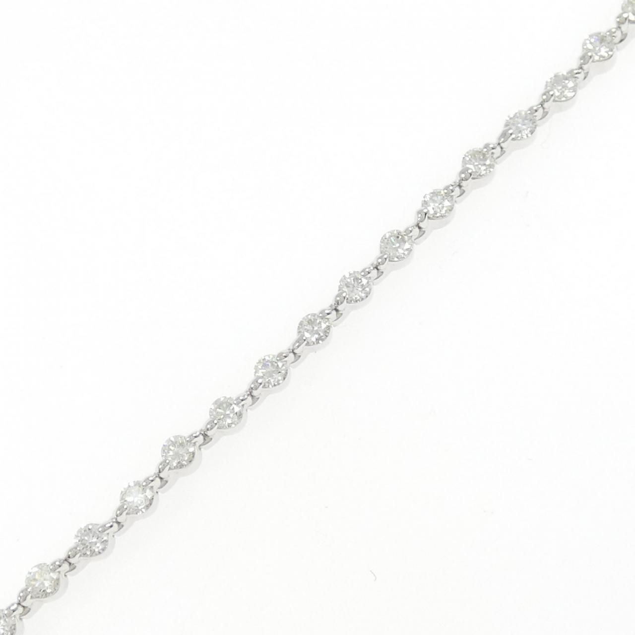 K18WG ダイヤモンド ブレスレット 2.00CT