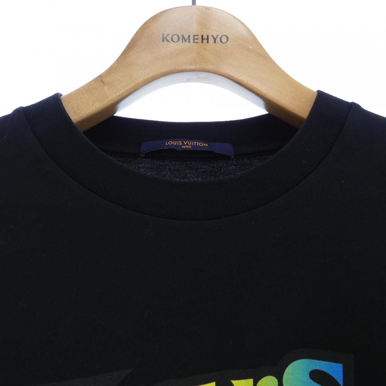 LVフェードプリンテッドロングスリーブTシャツ