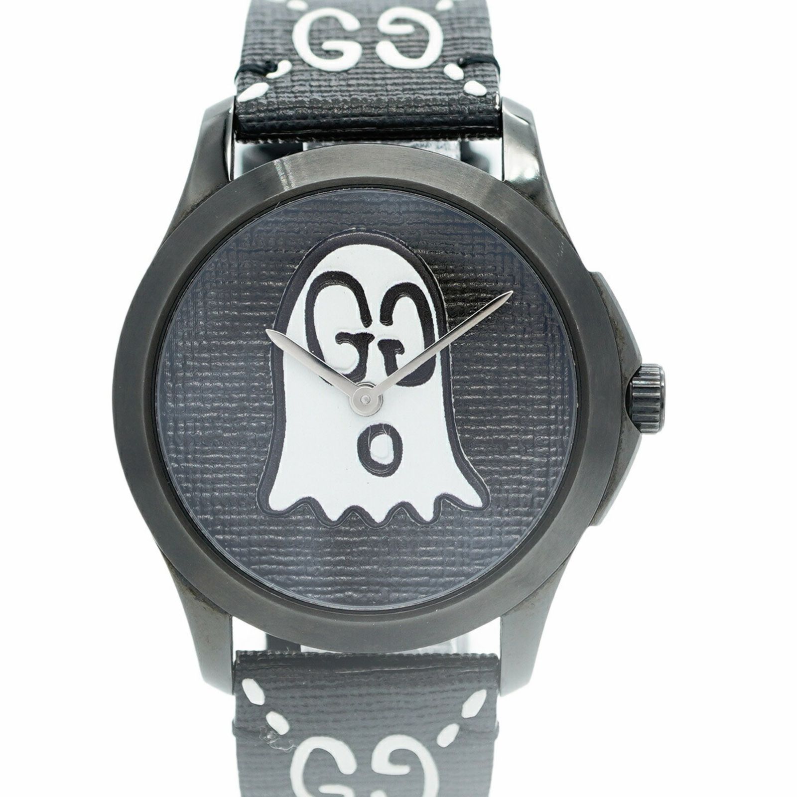 グッチ Gタイムレス 126.4 黒文字盤腕時計 メンズ