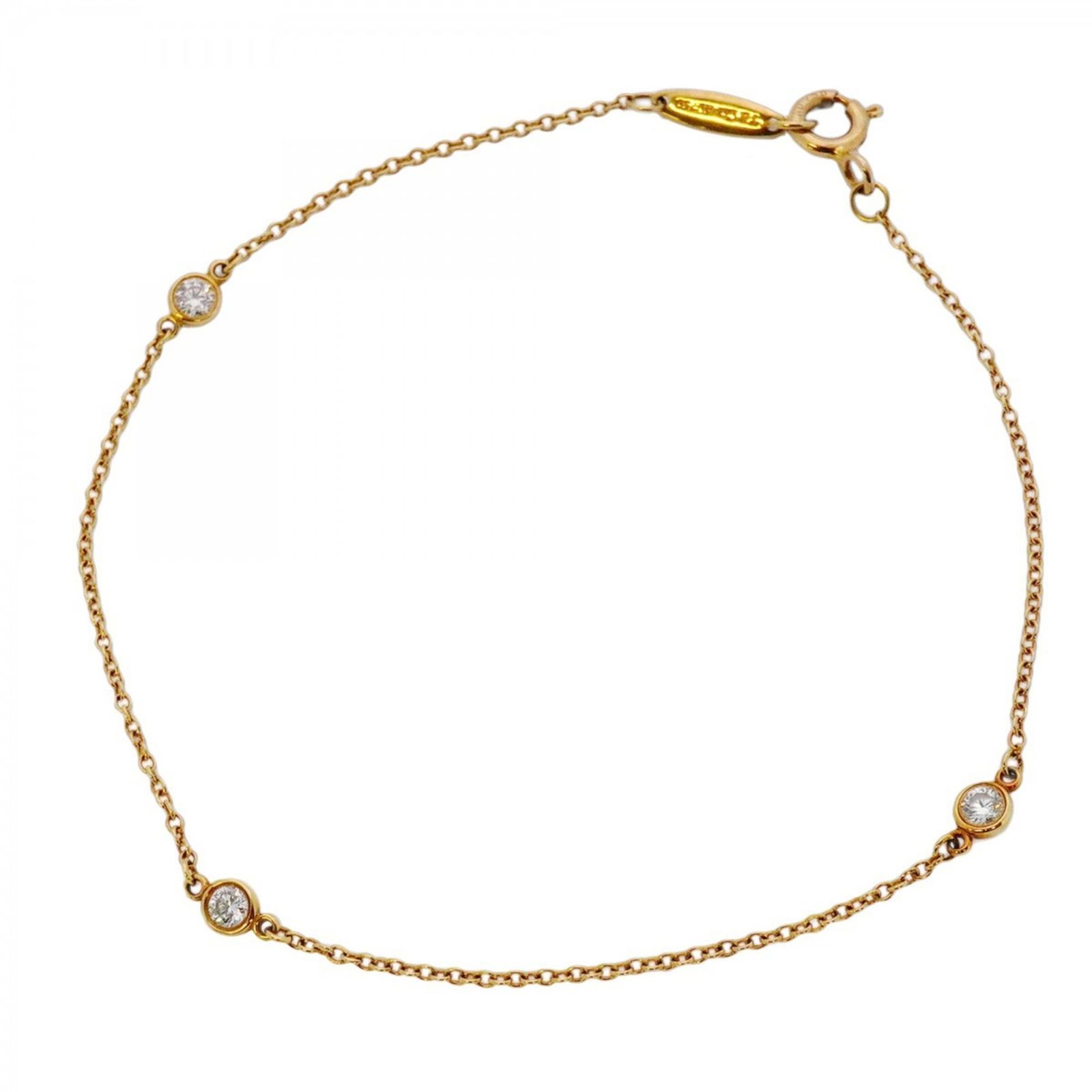 ティファニー Tiffany ティファニー ブレスレット バイザヤード 3PD 18KYG イエローゴールド ダイヤモンドレディース