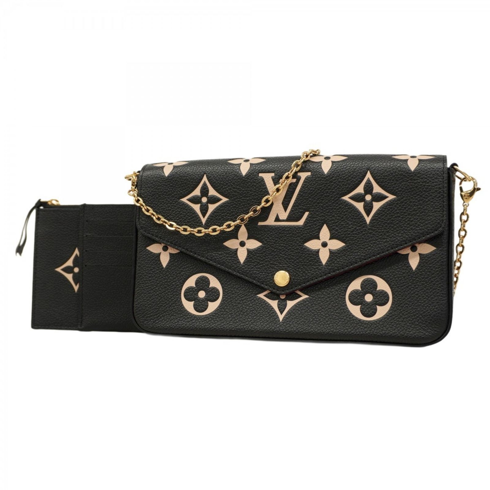 ルイ ヴィトン Louis Vuitton ルイ ヴィトン ショルダーウォレット モノグラム アンプラント バイ ポシェットフェリシー M82479 ブラックレディース