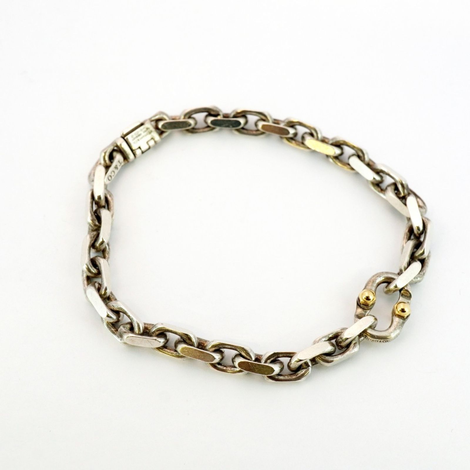 ティファニー Tiffany ブレスレット メイカーズ 18 KYG イエローゴールド シルバー925メンズ レディース