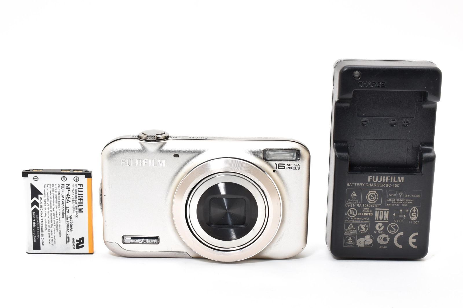 動作良好品 FUJIFILM FinePix JX400 1600万画素 手ブレ補正 5倍ズーム でも簡単 きれいに撮れる高画質デジカメ